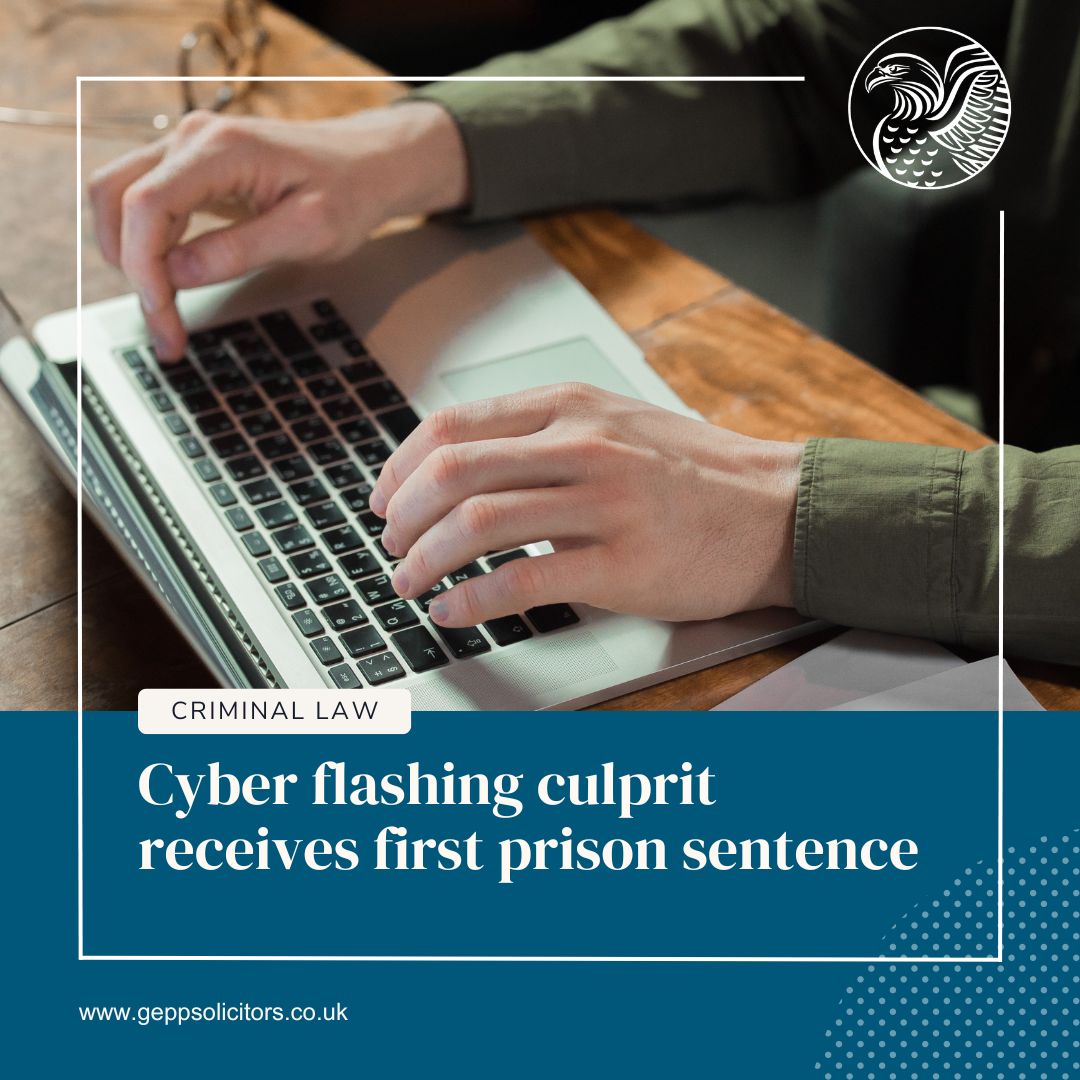 As the first cyber flashing culprit receives a prison sentence, it shows steps forward where the law has changed and adapted. ow.ly/HhRj50R1nhW #CyberCrime #EssexSolicitors