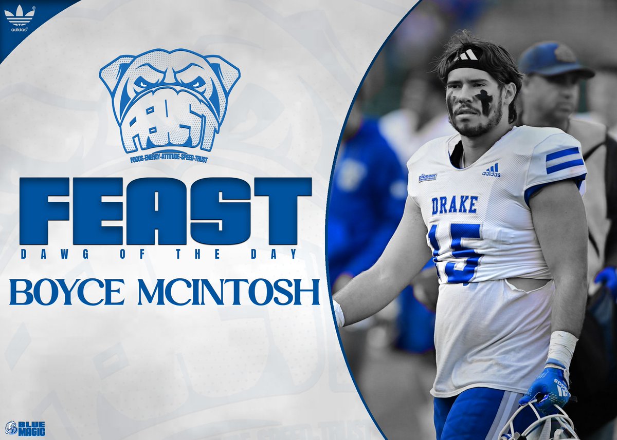 Even after a week of adversity, @mcintosh_boyce had a big time performance in practice #3!! He's our Feast Dawg of the Day! #BlueMagic #FeastDogs
