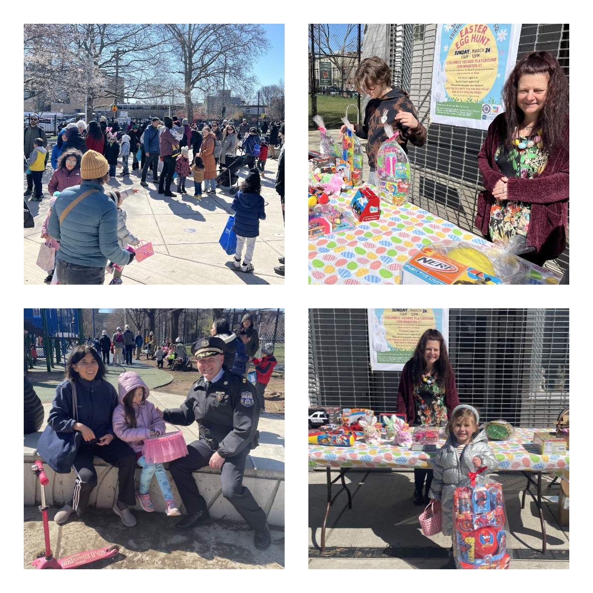 3rd Police District & Friends of Columbus Square Easter Egg Hunt! 🐰🥕🥚 The 3rd Police District would like to thank Friends of Columbus Square, @Target, Lou's Wholesale, @3rdPdac, and all of the Officers involved to help make our Easter Egg Hunt a successful day!