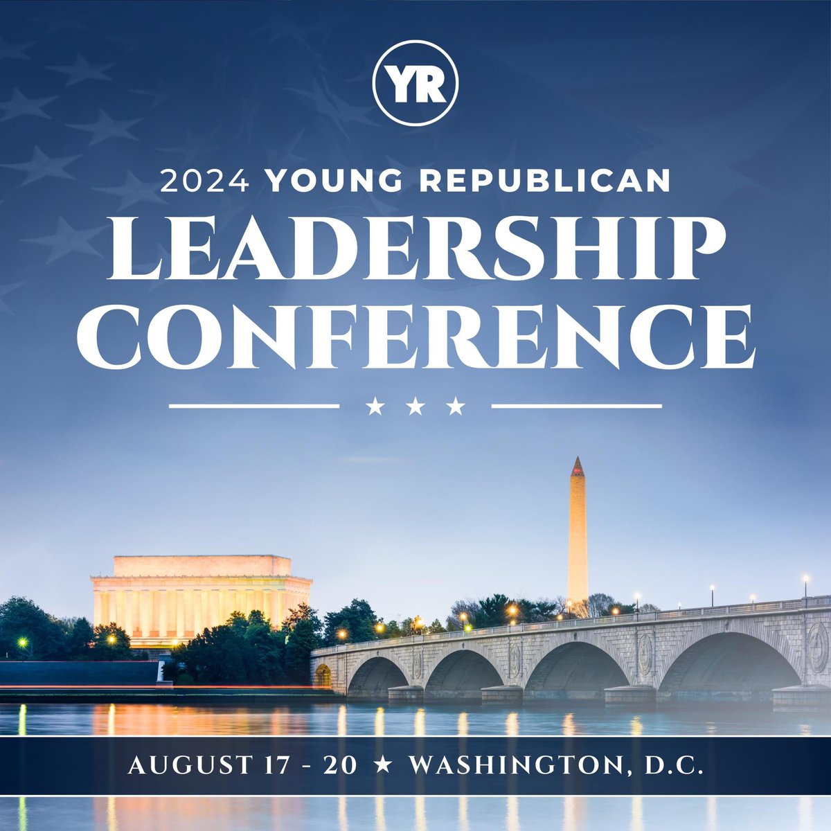 🏛 Join us in Washington DC for our biennial Young Republican Leadership Conference! 🗽 Pack your suit and your notebook August 17 - 20. 🕶️ All YRs are welcome - you can register at yrlc2024.eventbrite.com! 🇺🇸 #yrlc2024 #YoungRepublicans #YRsLead