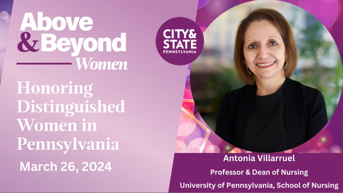 I am honored to be named to @cityandstatePA’s Above &amp; Beyond: Women list this year. Check out the incredible women of the class of 2024: bit.ly/4cyn5mM.