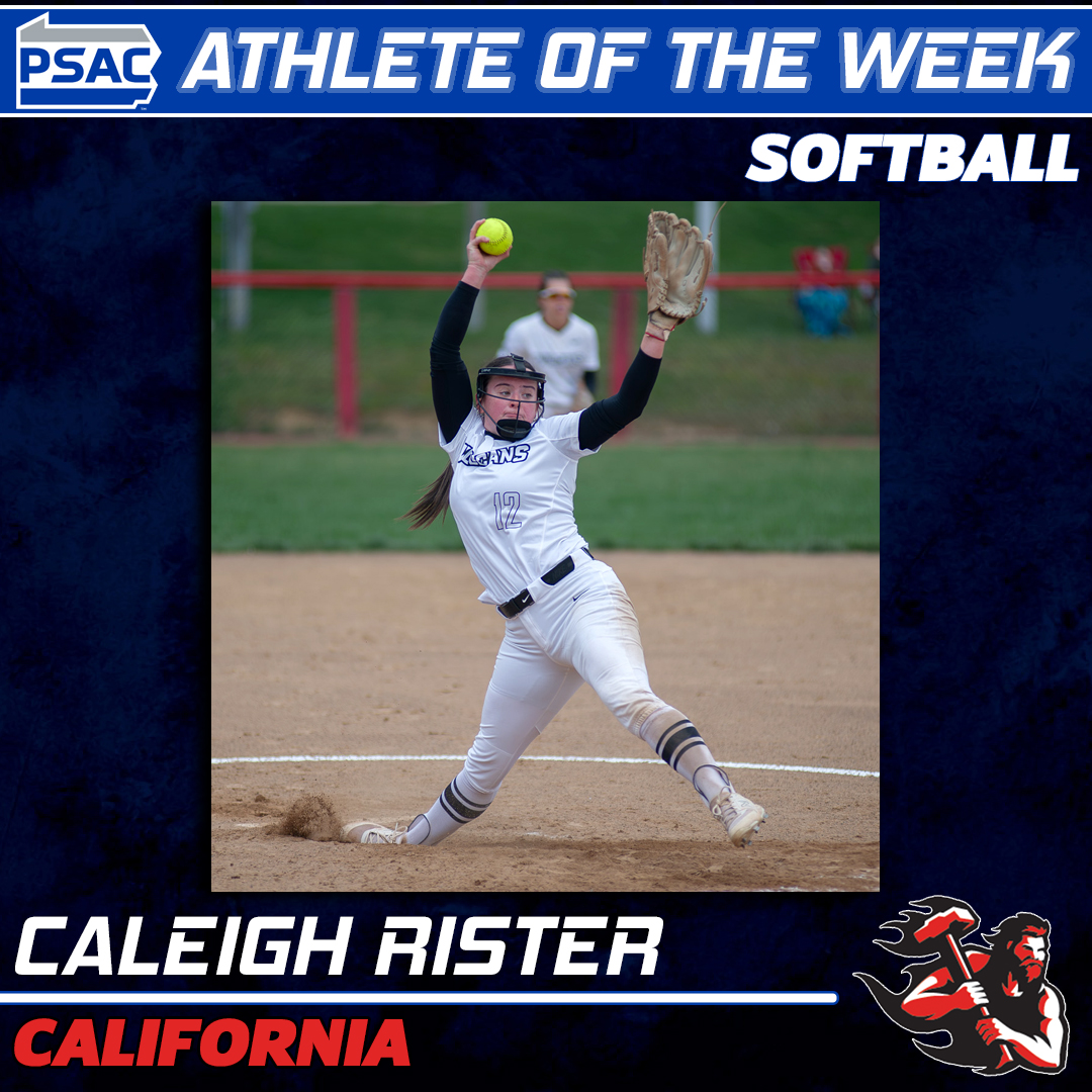 PSAC Sports (@psacsports) on Twitter photo SOFTBALL: Happy Monday... Your #PSACSB Athletes of the Week! β¬οΈπ₯
EAST
Athlete: Josie Straigis, <a href="/GoBUHuskies/">Bloomsburg Huskies</a>
Pitcher: Alicia Ball, <a href="/ShipURaiders/">Shippensburg University Raiders</a>
WEST
Athlete: Jordan Pinneri, <a href="/calvulcans/">California (PA) Vulcan Athletics</a>
Pitcher: Caleigh Rister, <a href="/calvulcans/">California (PA) Vulcan Athletics</a>
Full story: πbit.ly/3xaV192
#PSACProud SOFTBALL: Happy Monday... Your #PSACSB Athletes of the Week! β¬οΈπ₯
EAST
Athlete: Josie Straigis, <a href="/GoBUHuskies/">Bloomsburg Huskies</a>
Pitcher: Alicia Ball, <a href="/ShipURaiders/">Shippensburg University Raiders</a>
WEST
Athlete: Jordan Pinneri, <a href="/calvulcans/">California (PA) Vulcan Athletics</a>
Pitcher: Caleigh Rister, <a href="/calvulcans/">California (PA) Vulcan Athletics</a>
Full story: πbit.ly/3xaV192
#PSACProud