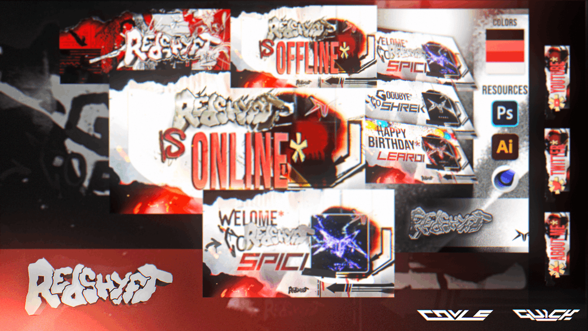 Redshyft 2024 Rebrand*  
Ft. <a href="/quick__gfx/">quick</a> 

Link:
behance.net/gallery/194698…