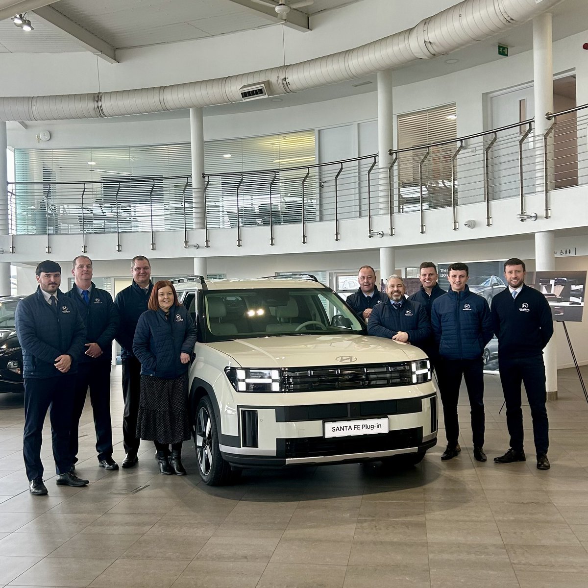 The all-new Hyundai Santa Fe unveiled this morning at Kearys Hyundai Cork. More information or to register your interest: kearys.ie/hyundai/new-ca…