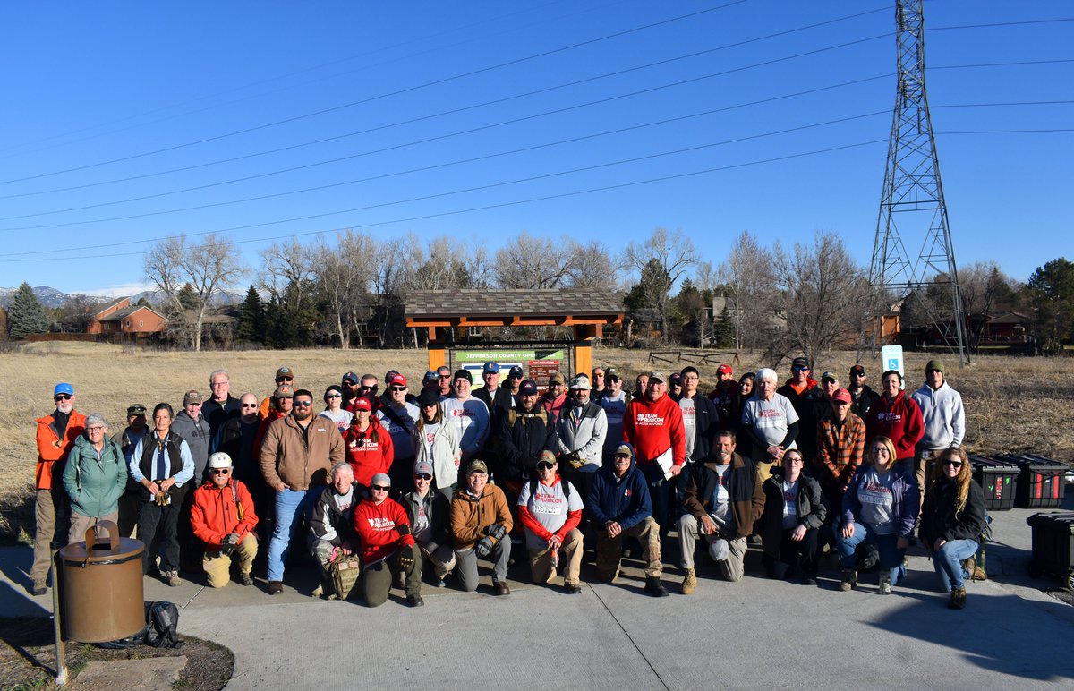 ArvadaFire's tweet image. More than 60 volunteers made our community safer by removing 8,000 cubic feet of debris, slash, tree limbs and fuel at Van Bibber Park this weekend. A big thank you to our partners in this project, @TeamRubicon &amp;amp; @JeffcoOpenSpace!  #wildfiremitigation