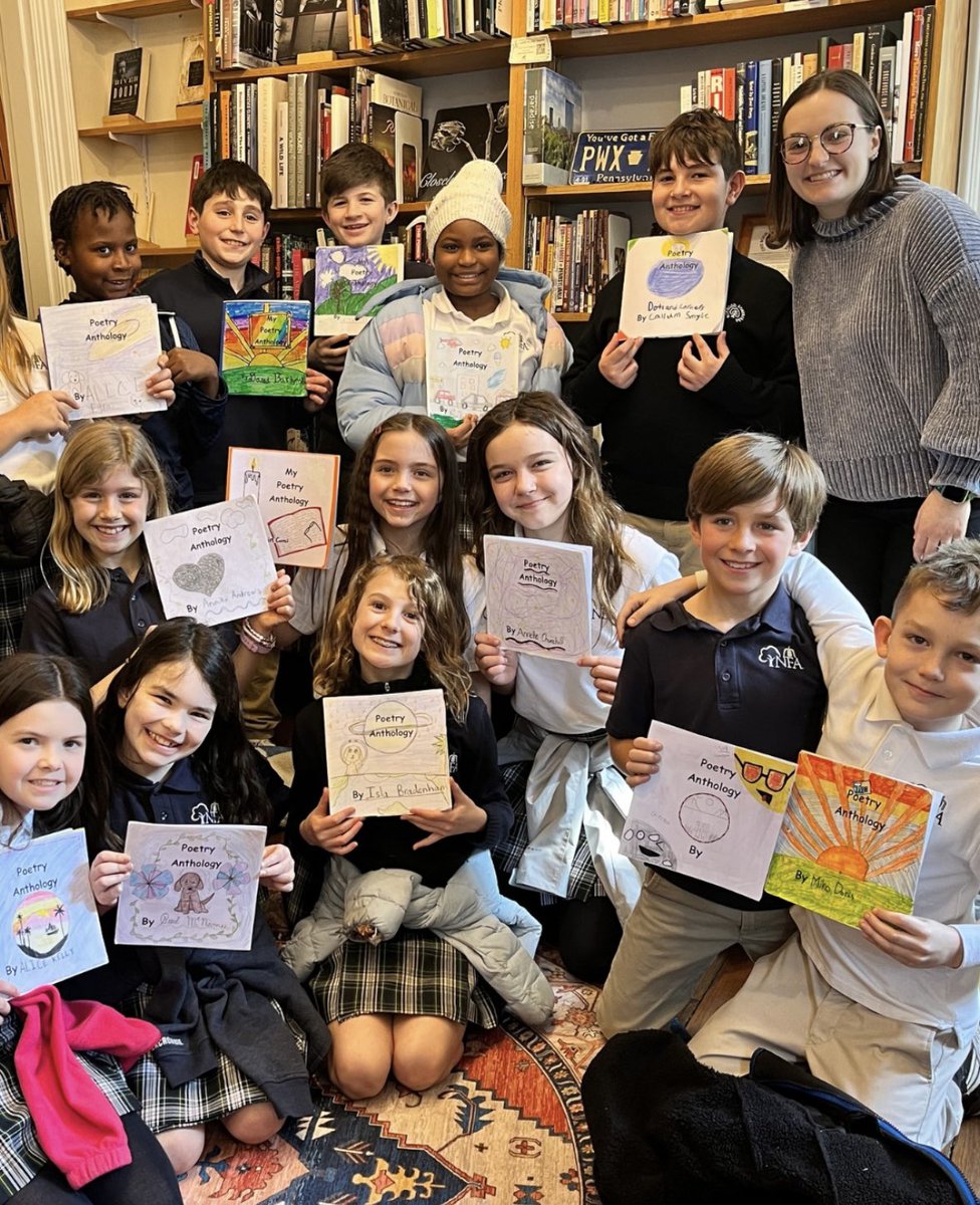 We’re SO proud of these fourth grade students from Norwood Fontbonne Academy, who recently shared their own poems out loud at a local bookstore after completing their Poetry unit of Writing Fundamentals. 💛🫶✍️

#proudpartners #poetry #writingfundamentals #writingworkshop