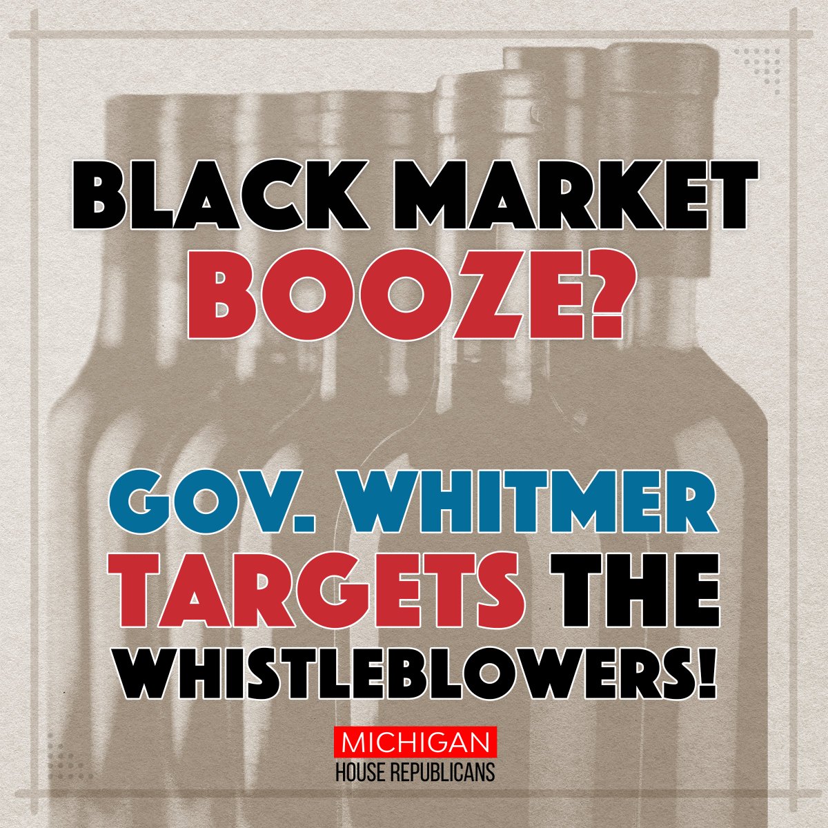 The Auditor General determined more than 62,000 bottles were missing from the Liquor Control Commission. Instead of making changes, Gov. Whitmer just wants to cut the auditors’ budget.