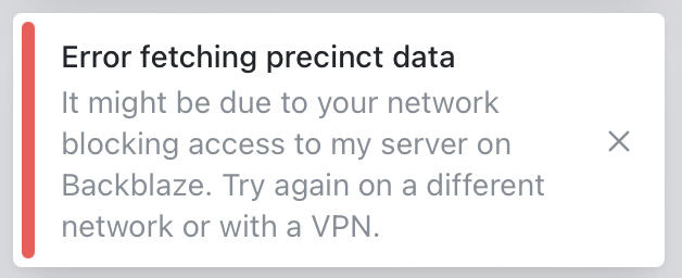 I've migrated my CDN server from Backblaze to AWS so the issue that caused this error message on certain networks won't occur anymore.