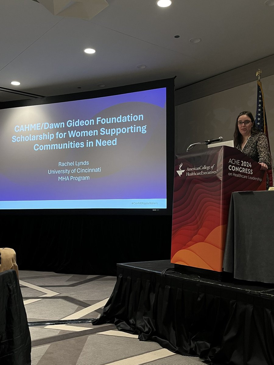 2024 CAHME/Dawn Gideon Foundation Scholarship for Women Supporting Communities in Need recipient is a Project Analyst at a small, rural hospital in Kane, Pennsylvania where she… Winner: Rachel Lynds from the @uofcincy, MHA Program. linkedin.com/posts/cahme_ca… #CAHMERippleMakers