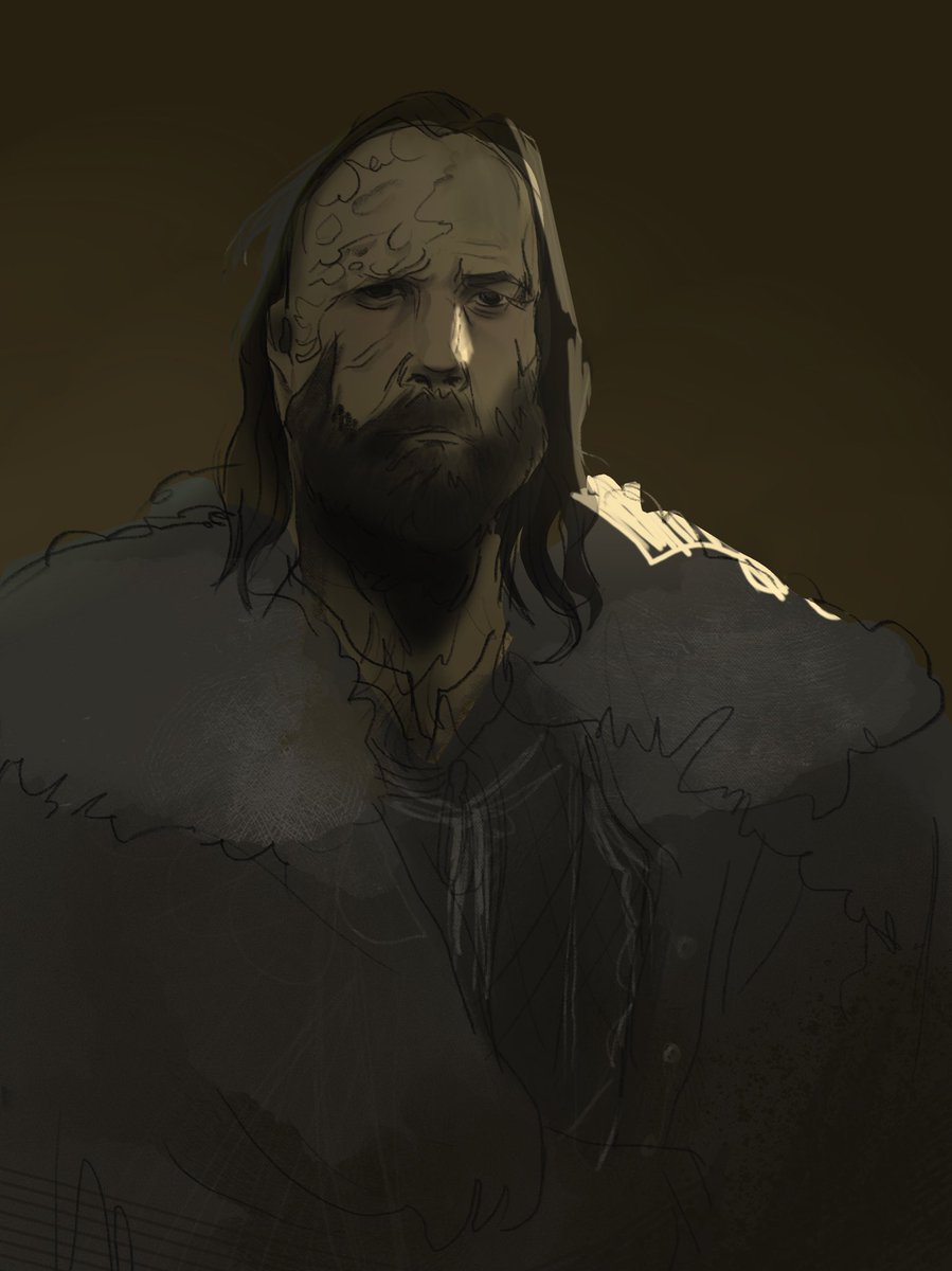 nekkrau's tweet photo. the hound.  #GameOfThrones #thehound #gotfanart #fanart https://t.co/slVLBKFpvI