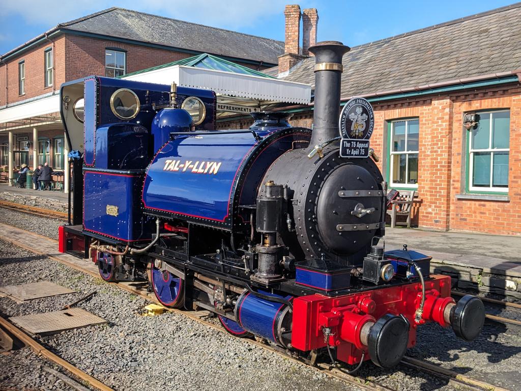 Blue Monday. The stunning 'Talyllyn' @TalyllynRailway on Friday