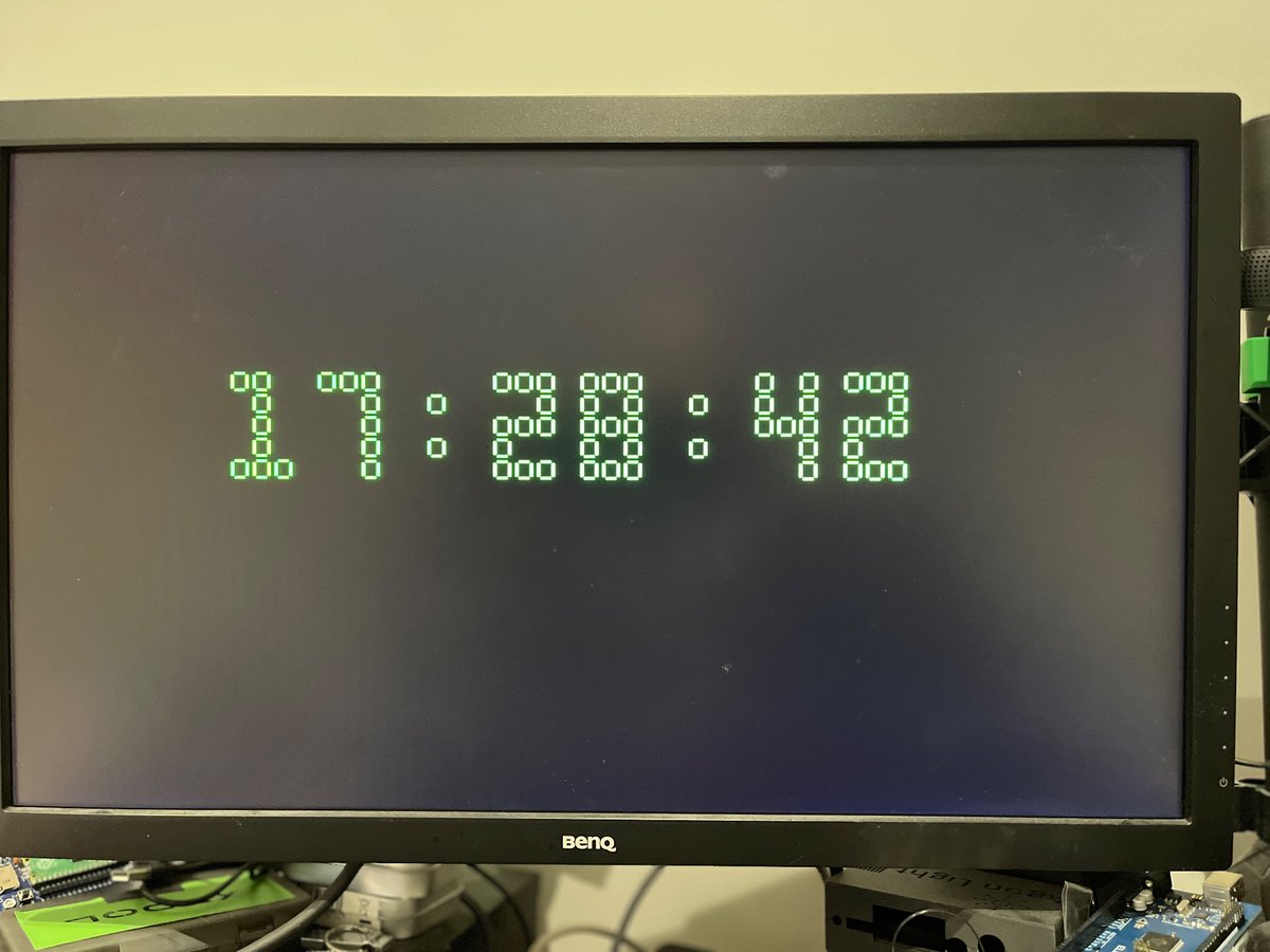 retrogamecoders's tweet image. Internet clock on the #neo6502