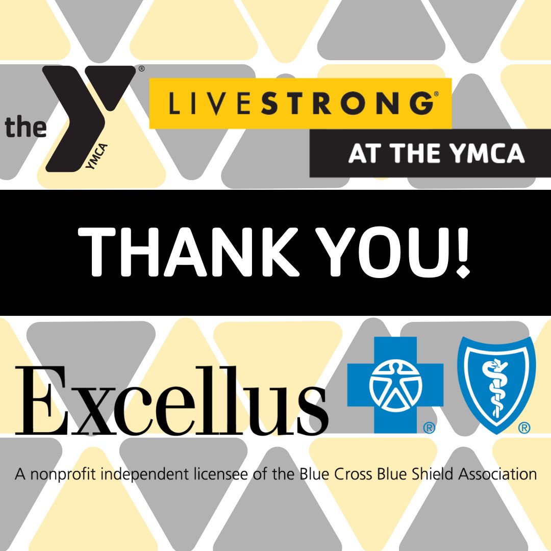 IthacaYMCA's tweet photo. The YMCA extends a thank you to @ExcellusBCBS for generously sponsoring the first cohort of LIVESTRONG at the YMCA. Your support ensures that our doors are open to cancer patients and their families and that the Y may help people reclaim their lives. #LIVESTRONG #Cancer #ThankYou https://t.co/M1O1b2b778