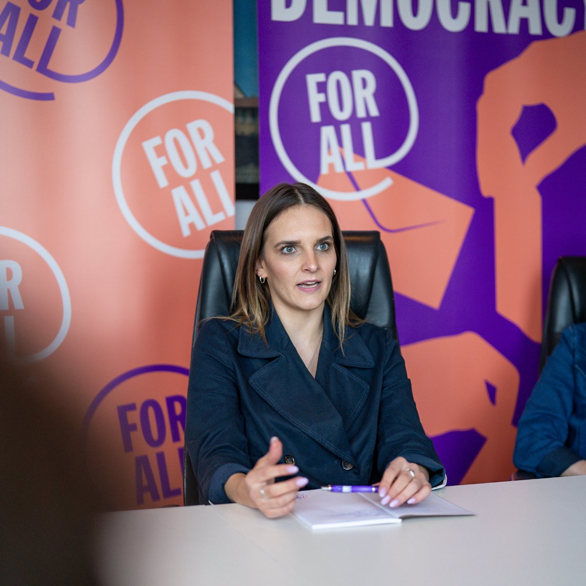 @SSWpresse @lorenalacalleA 'My candidacy as a lead candidate for the Presidency of the EU Commission is not symbolic at all. Without our participation, topics such as minorities or diversity would not even be mentioned by the other European political parties'. - @RoMaylis, EFA Spitzenkandidatin.