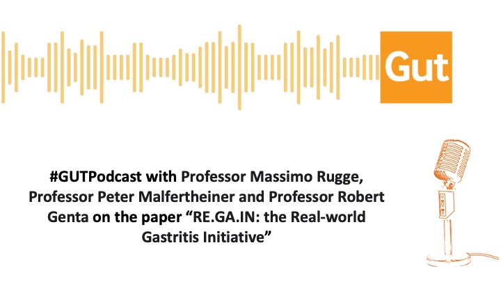 #GUTPodcast with Professors Rugge, Malfertheiner and Genta on the paper entitled 'RE.GA.IN.: the Real-world Gastritis Initiative' via ▶️ Apple: apple.co/3uU3TiA ▶️ Spotify: spoti.fi/49Imq0A ▶️ Web: bit.ly/4c0TvWT @emadelomar #Gastritis