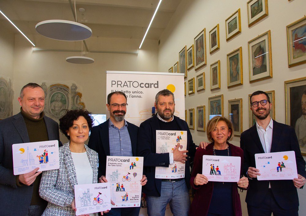 E’ arrivata la “#Prato Card”, uno strumento che valorizza i nostri musei cittadini fornendo ai visitatori tante possibilità di adesione e agevolazioni specifiche (ad esempio: prezzo scontato a 16€ per i #turisti!). Per info: palazzopretorio.prato.it/it/mostre-ed-e…