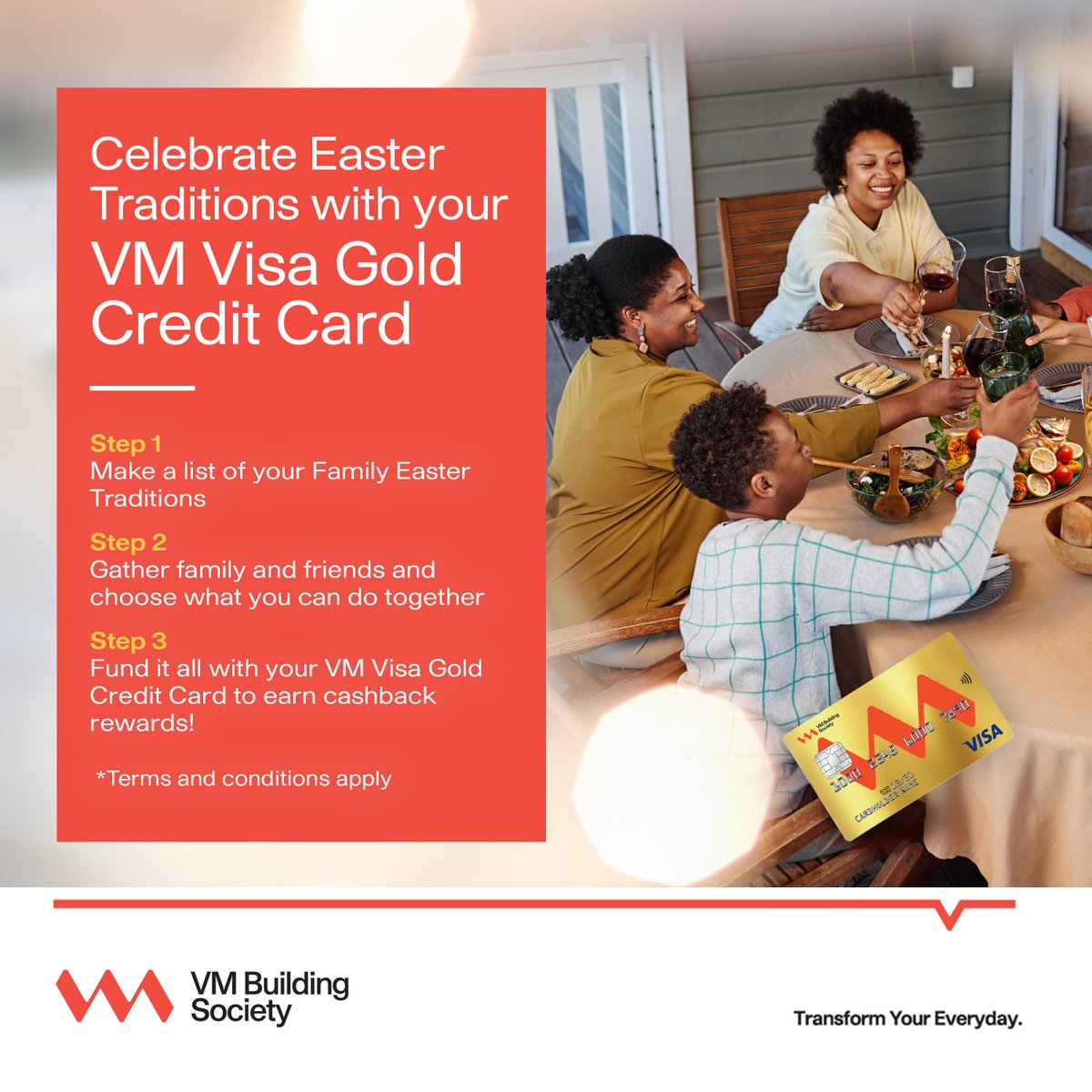 Make this Easter special for you and your family using your VM Visa Gold Credit Card to fund your Easter family traditions. Enjoy points towards your cashback rewards each time you tap, insert or swipe your credit card to make a purchase! Not yet a VM Visa Gold credit cardholder?…
