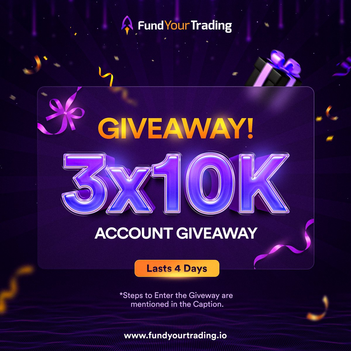 FundYourTrading's tweet image. 💥Mega Giveaway! 🎉 If you missed the last one, no worries – we've got another incredible giveaway lined up just for you!

1. Sign up at FundYourTrading.io
2. Follow 
@FundYourTrading , @EuanCEO  and @tomdici 
3. Tag 3 Traders 
4. Like and Retweet this Post

Don’t miss out!…