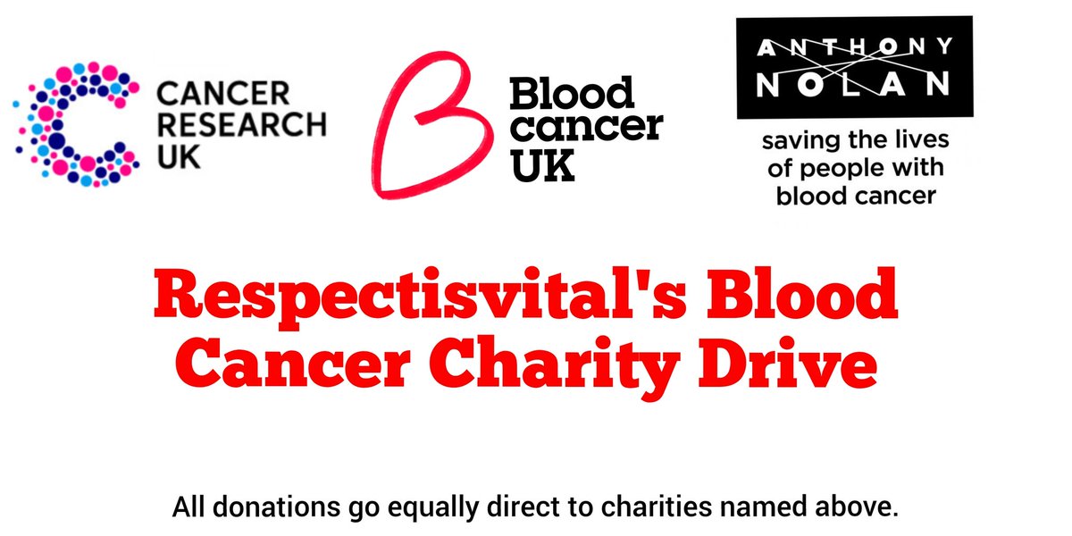 I've setup a fundraiser for 3 charities who help, support, treat and research #bloodcancer. All money raised will be split equally and sent directly to: • Cancer ResearchUK - @CR_UK • @bloodcancer_uk • @AnthonyNolan Stem Cell Register givewheel.com/fundraising/26…