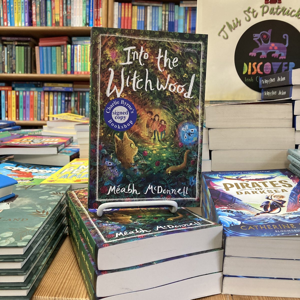 It’s not often we have a bookseller turned author in the shop! Our children’s section manager, Méabh’s début novel Into the Witchwood is hitting shelves this week! Come along to celebrate the official launch this Thursday, March 28th at 6pm in the shop!!