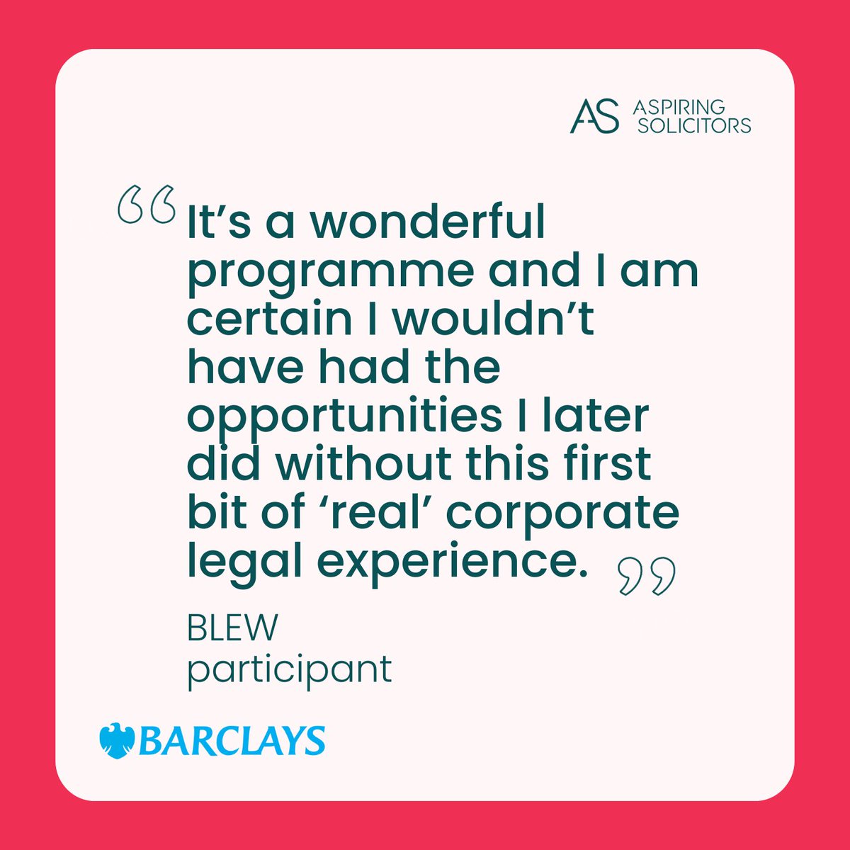 Taking part in Barclays Legal Experience Weeks gives you real hands-on experience of life within a legal environment. 🤝

Eager for a similar journey? 🏢

Apply now via our website! loom.ly/YlZAOv8 

#WorkExperience #InHouseLegal #AspiringSolicitors #Barclays