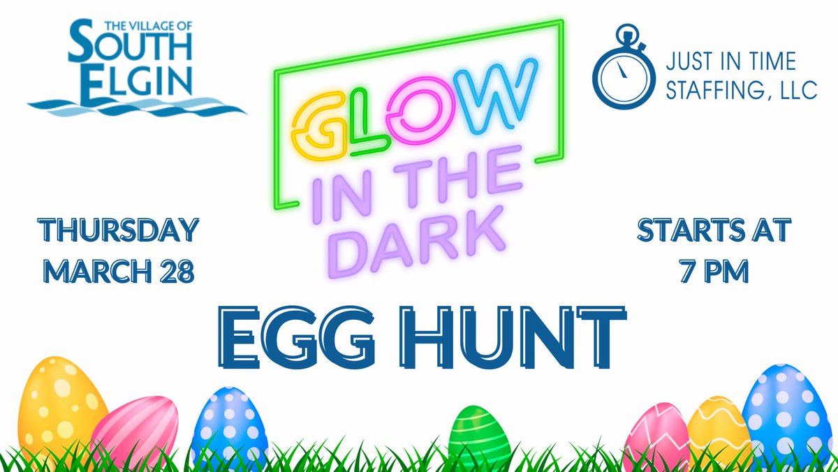 JIT is thrilled to be a supporting sponsor of the upcoming Glow in the Dark Egg Hunt at the Jim Hansen Baseball Fields! We're looking forward to a fun-filled evening where the community will come together to enjoy a unique, illuminated adventure.
 #ElginIL #ILJobs #JobSearch