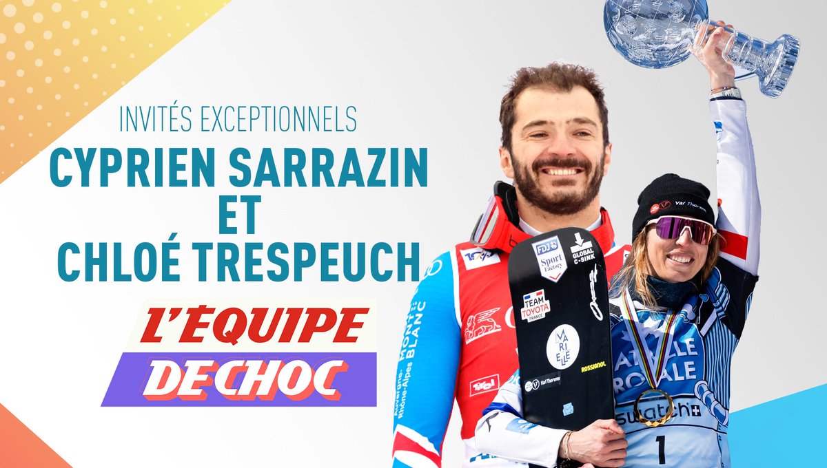 L'Équipe de choc, c'est terminé pour aujourd'hui.

Mais on vous donne rendez-vous demain à 15h50 avec des invités exceptionnels : le skieur alpin, Cyprien #Sarrazin, et la snowboardeuse fraîchement titrée, <a href="/TrespeuchChloe/">Chloe Trespeuch</a> !🔥

#EDC