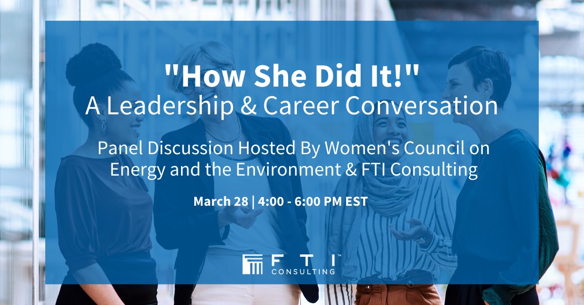 Please join Laurencia Durán from our Energy & Natural Resources team as she moderates a panel with Amy Andryszak and Ellen Ginsburg to discuss career development & female leadership in the energy sector. Register for the event via @WCEE_DC 's website here: bit.ly/4cvRuCb