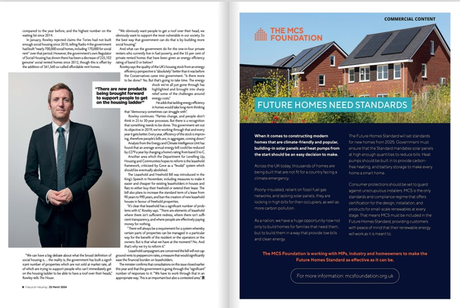 Great @_MCS_Foundation article opposite @Lee4NED in the @TheHouseMag 'Focus on Housing' issue asking that @MCSCertified standards are included in the new regulations @E3G @GreenAllianceUK @eeiguk @RIBA @Kevin_McCloud @luhc @energygovuk @CharlieLuxton library.myebook.com/thehouse/house…