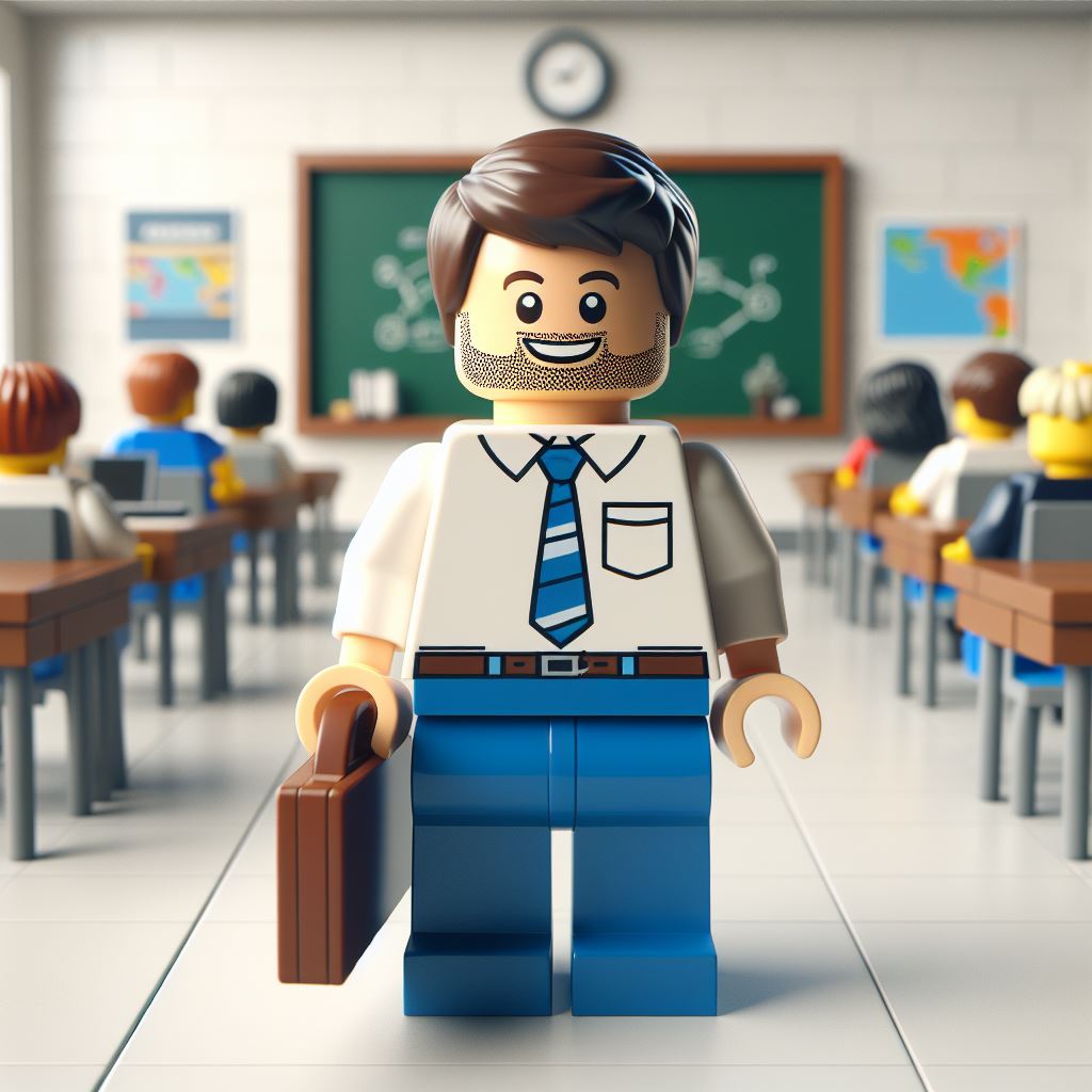 I may have played around with Microsoft Designer for a few minutes today. This is me..........as a Lego. Check out designer.microsoft.com/image-creator?… to create your own.
