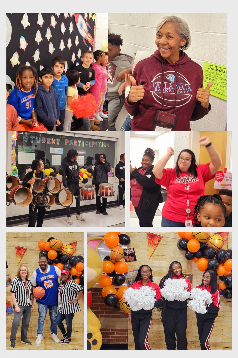 March Madness @DES_HCS Reading Challenge Kick Off Parade! @youmans_janet Let's 'Slam Dunk' Reading! #HenryReads @HenryCountyBOE @GiftedELAGuru @PrincipalFletch @DHS_HCS