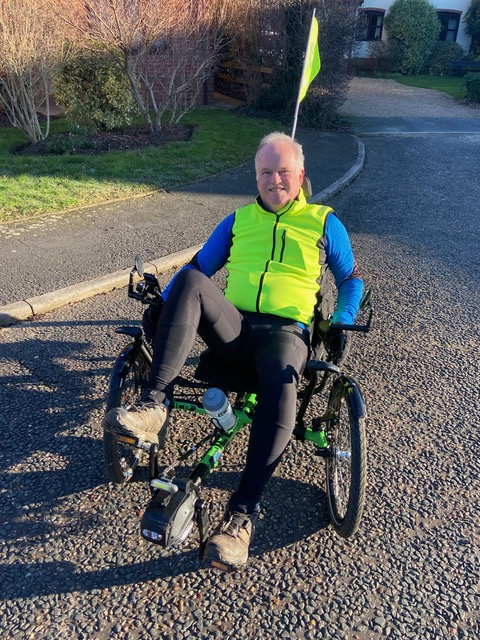 One of our core values that Doddie lived by is 'Love, Fun and Hope'. With that in mind, we're proud to have helped Nick, who was diagnosed with MND in 2023, buy a tricycle so that he can stay active. He's now planning an epic challenge from Suffolk to Sennen this summer 🙌