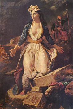 Αυτός είναι πίνακας τού Γάλλου φιλέλληνα Ευγένιου Ντελακρουά με θέμα την ελληνική επανάσταση τού 1821.Ηταν δίπλα καί ανέβασα λάθος πίνακα.