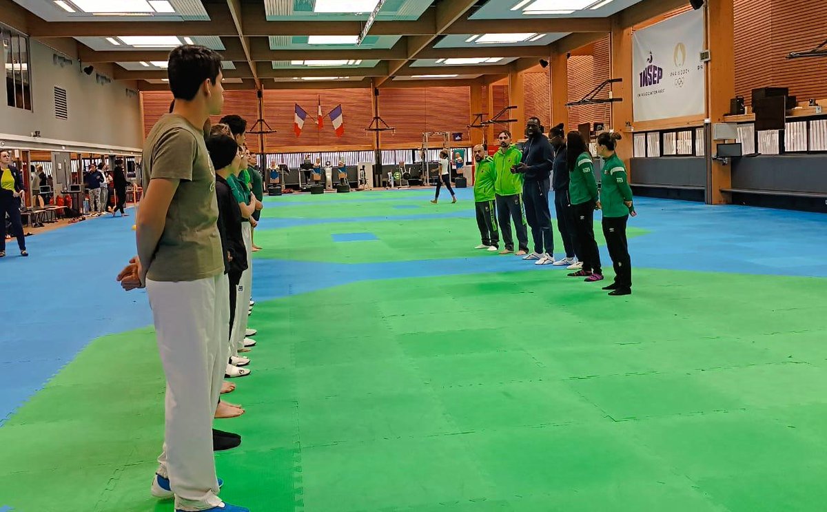 La Selección Nacional de ParaTaekwondo en el campamento de preparación que realiza en París. El conjunto mexicano realiza el entrenamiento con el equipo francés y brasileño. #Taekwondo #FMTKD #ParaTaekwondoMexico