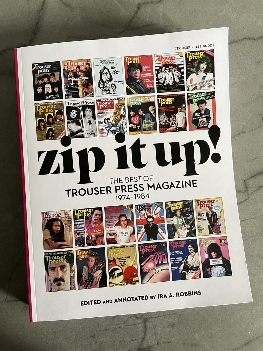 Don’t think I ever bought a copy at the time but long since downloaded a bunch of issue PDFs - so it didn’t take me long to order The Best Of Trouser Press #ZipItUp edited by founder @IARobbins