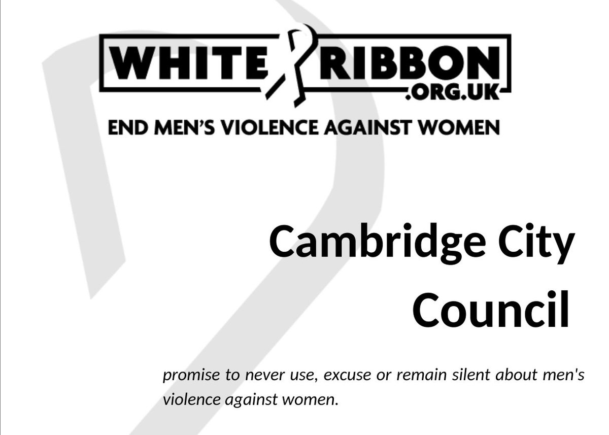 'The issue of women’s safety continues to be a big problem nationally and something that #Cambridge residents care deeply about. As community leaders, it is essential that the city council works hard to end attitudes which enable domestic abuse and sexual violence to happen. I am…