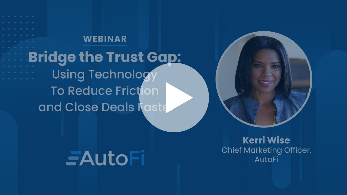 The “Bridge the Trust Gap” webinar led by Kerri Wise is now available on demand! This webinar draws on best practices from top dealers to help you: -Understand how your sales strategies inadvertently create negative customer perception -Disarm skeptical customers and reduce…