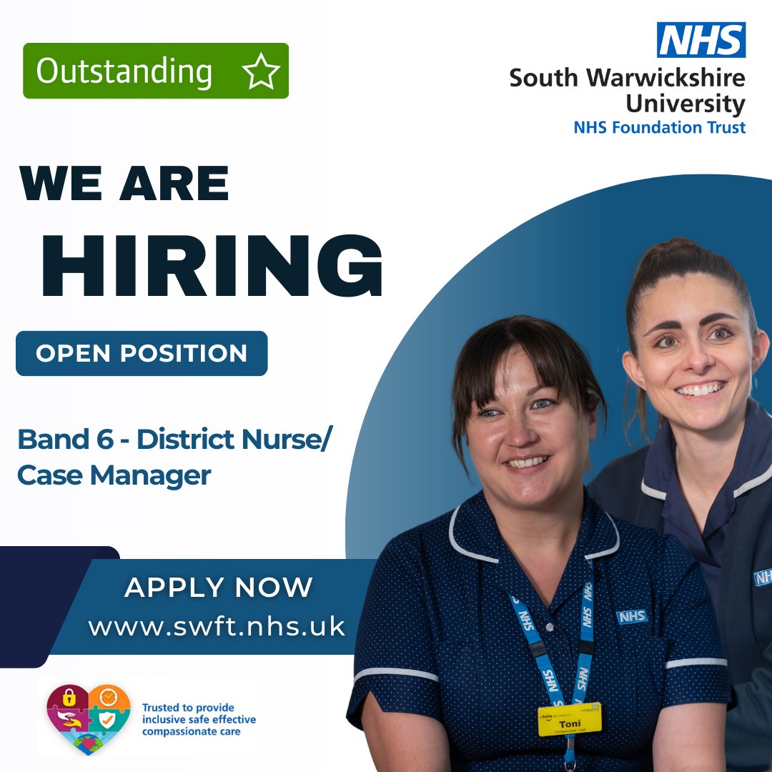 📍 SWFT are looking for a District Nurse/Case Manager!🤩 If you're an effective leader with excellent communication skills and a passion for community nursing, they want to hear from you!🚗💨 or maybe you know of a nurse who would be a great fit... #CommunityNursing #NurseJobs