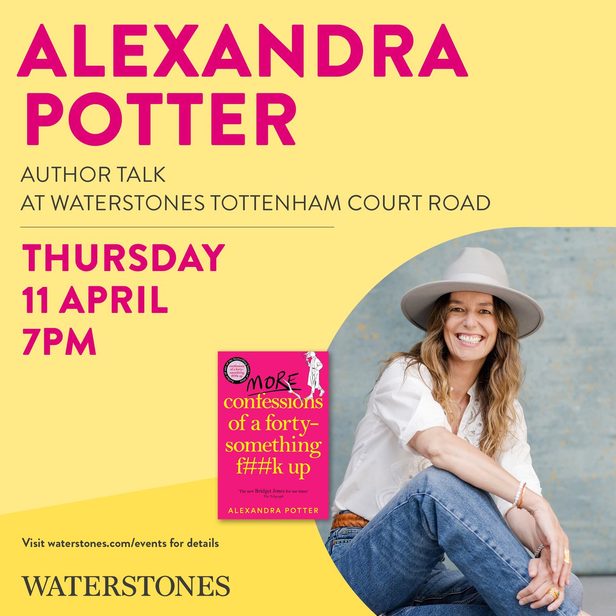 If you loved the hilarious, un-put-downable book 'Confessions if a Forty-Something F##k up' ypu will love its sequel!!! Join us at Waterstones TCR for an evening with @40somethingfkup to celebrate how f##king amazing this book is