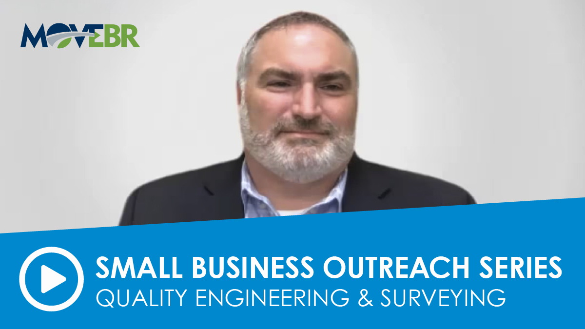 #MOVEBR's Small Business Videos provide a virtual networking opportunity for businesses interested in project work. Meet Quality Engineering & Surveying, a full-service engineering firm specializing in civil engineering, landscape architecture & surveying: bit.ly/3xaCSbs