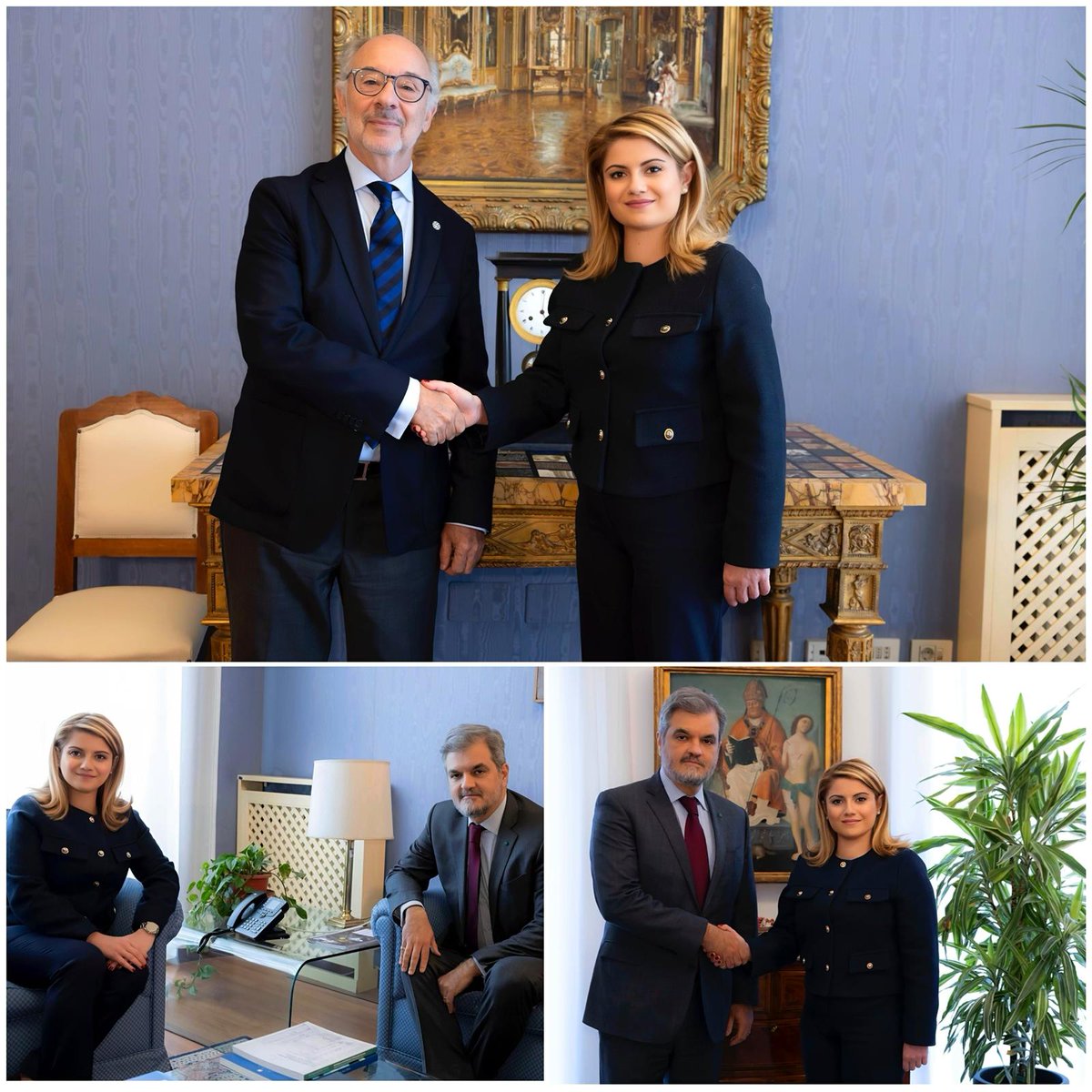 Il SdS <a href="/tripodimaria/">Maria Tripodi</a> ha ricevuto l’ambasciatore della Repubblica dell’Uruguay Ricardo Javier Varela Fernández e l’ambasciatore della Repubblica Federale del Brasile  Renato Mosca. Ribaditi i forti legami con entrambi i Paesi. AmLat è centrale nell’agenda politica del governo 🇮🇹