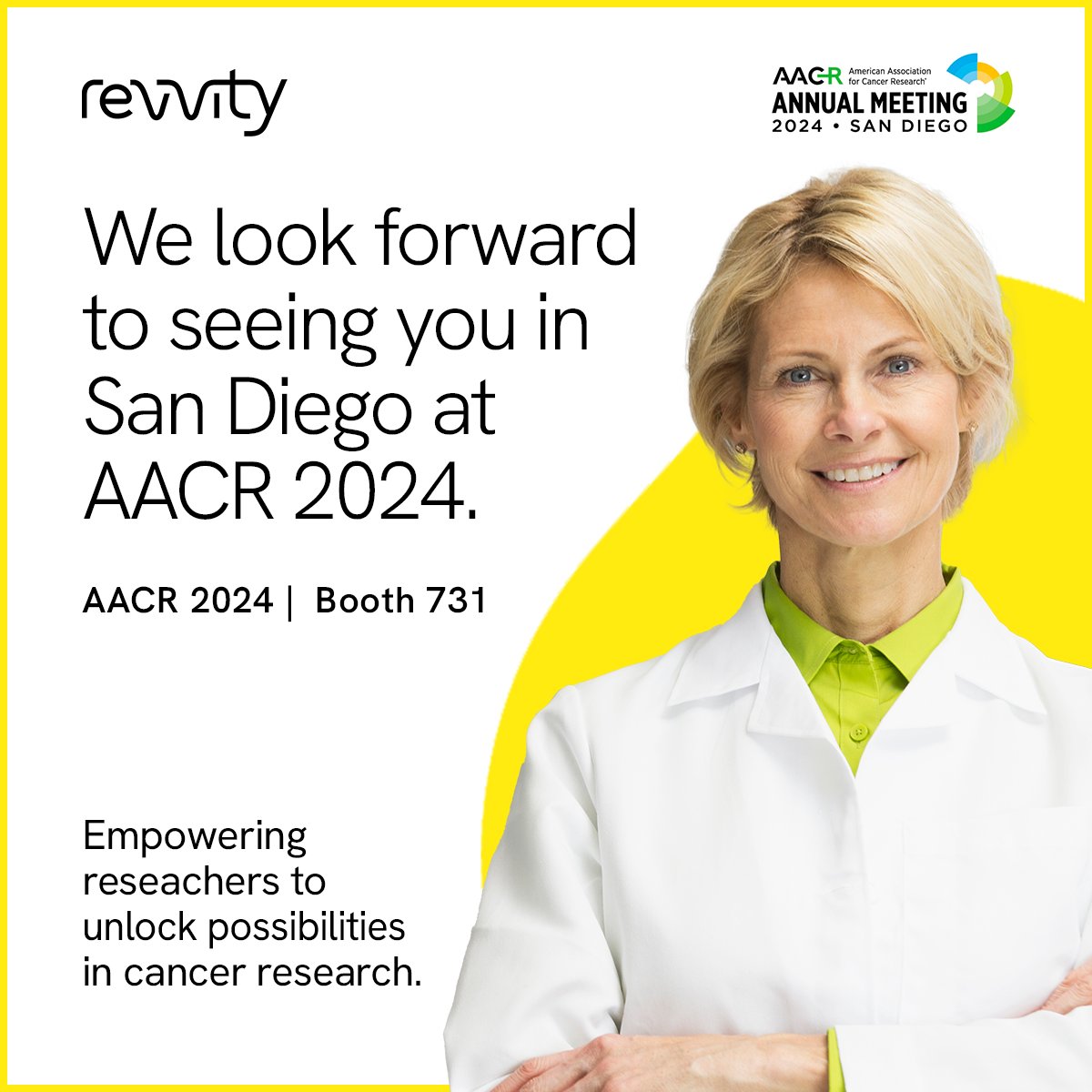 We're ready to show you our latest innovations at #AACR24. You can find us in booth 731. See you there! ms.spr.ly/6010c9f1e #Revvity #RevvupResearch