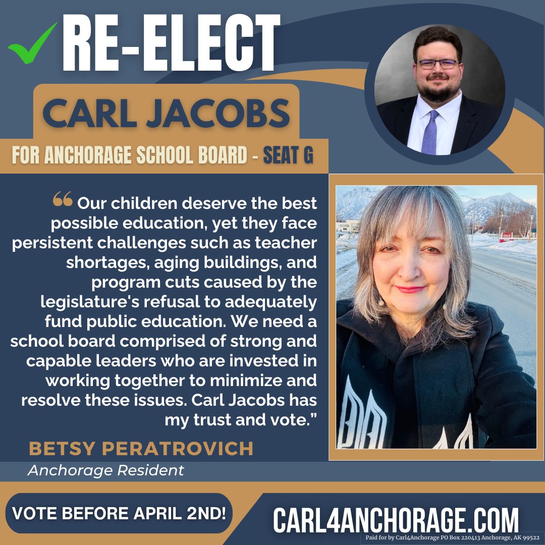 Grateful for Betsy Peratrovich’s endorsement. Her dedication to educating others about Alaska’s Anti-Discrimination Act and her initiative to integrate it into school curriculum have made significant impacts. As the granddaughter of civil rights icon Elizabeth Peratrovich, Betsy