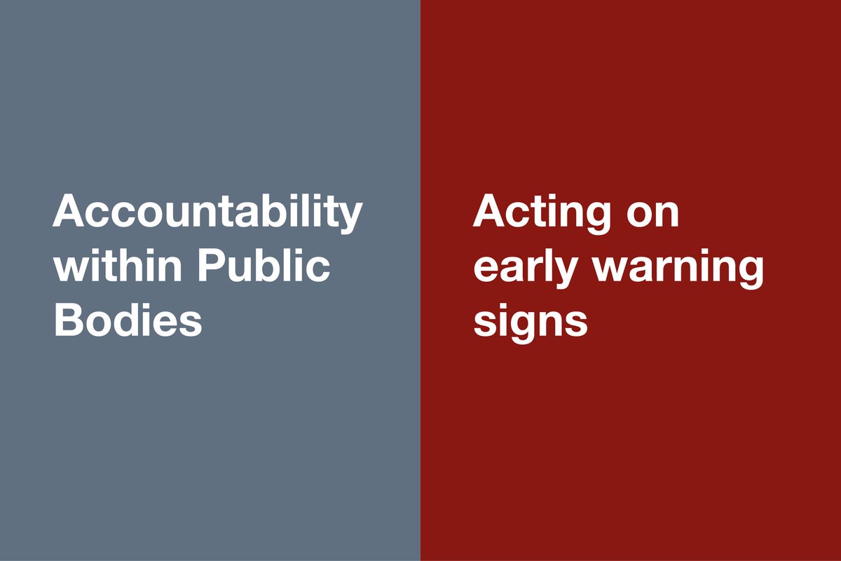 Our new review will look at improving #accountability within public bodies - and how organisations can respond more effectively to early warning signs. We have launched an open consultation looking for good examples that can be shared: gov.uk/government/org… #NolanPrinciples