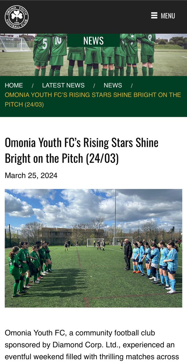 Omonia Youth FC Article on match reports omoniayouthfc.com/news/oyfcs-sta… #grassrootsfootball #youthfootball #omoniayouthfc