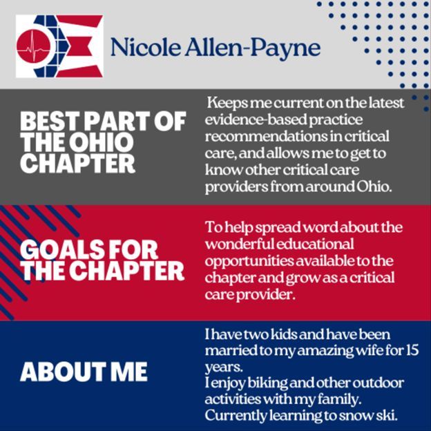 SCCMohio's tweet photo. Meet the incoming SCCM Ohio Chapter MAL - Nicole Allen-Payne! https://t.co/E1GpVp8pvl