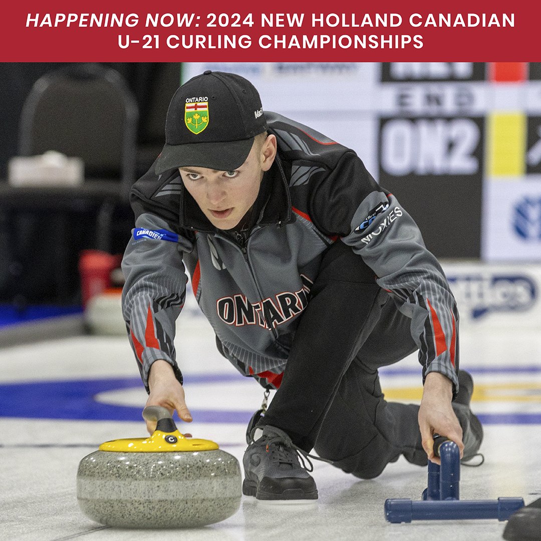 🥌 The 2024 New Holland Canadian Under-21 Curling Championships are off to an exciting start! 🎉 Representing Ontario, we have Women's Teams Markle and @TeamAAcres, along with Men's Teams @TeamMulima and MacTavish. Live Scores: curling.ca/2024under21/ #U21Curling #TeamOntario