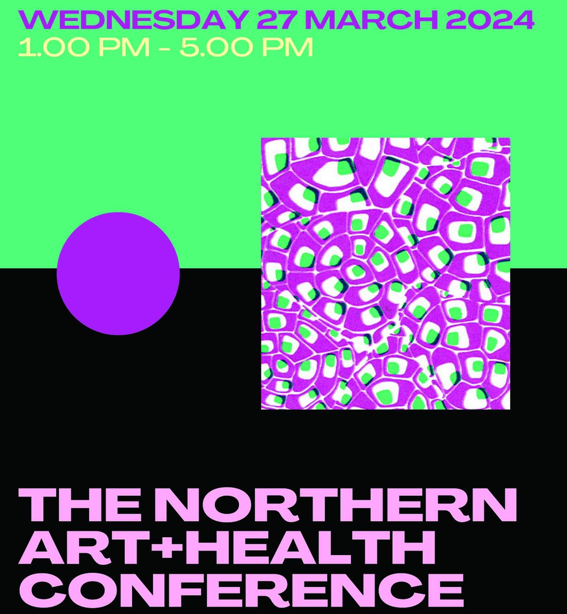 We are pleased to present our third Annual Student-Led Conference on the theme of Art + Health on Wednesday 27th March from 1.00pm – 5.00pm in the Student Union. Find out more the scholarly activity section of our website: northernperspectives.co.uk