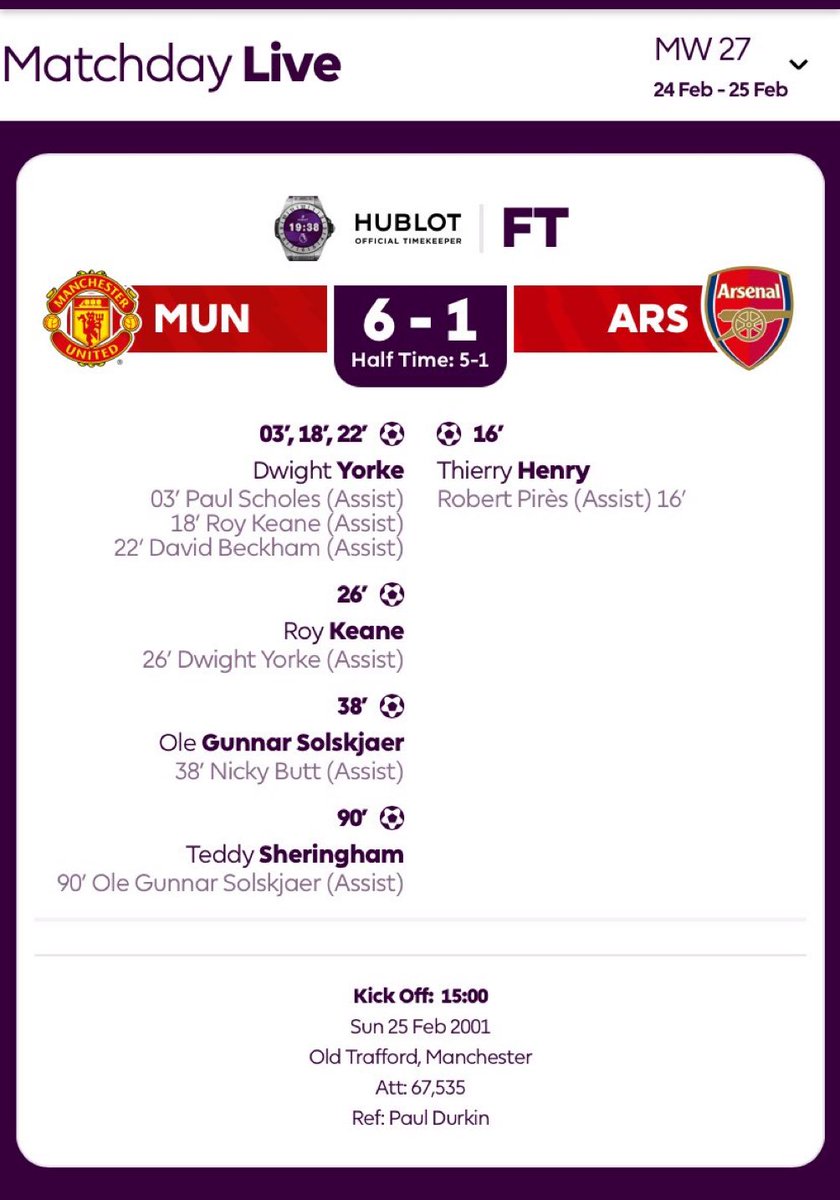 PapaSayds's tweet photo. Streets are saying Henry only scored once at OT in 8 years, surely cap. SURELY. https://t.co/JxYzmtxwaD