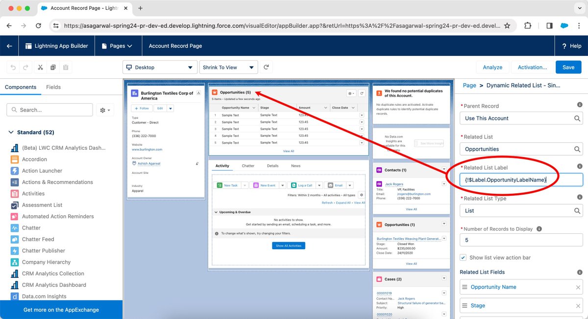 asagarwal's tweet photo. #SalesforceSpring24 You can now translate the Related List Label in the Dynamic Related List – Single Component. To show users related list label in their language, create a custom label with translations and use the custom label in the related list name

https://t.co/93UOYLEUuN https://t.co/0aAanHhOyG
